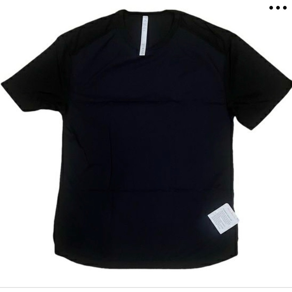 Lululemon Forward Factor Men's Black Mixed-Media T-Shirt Size XXL